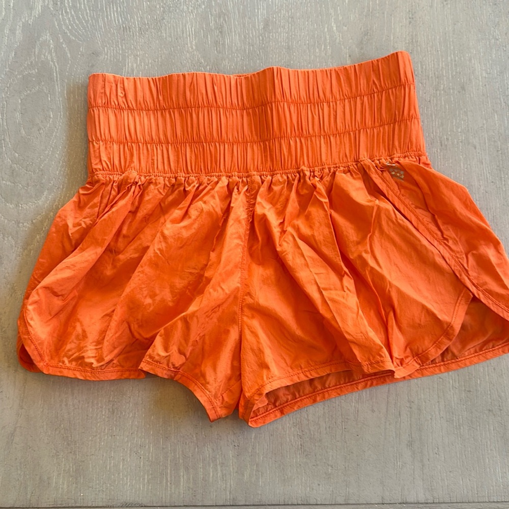 Free People Movement Orange medium shorts